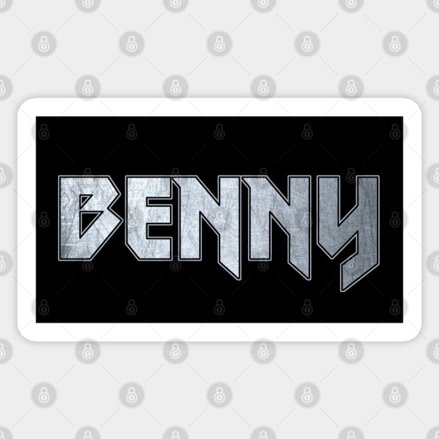 Heavy metal Benny Sticker by KubikoBakhar